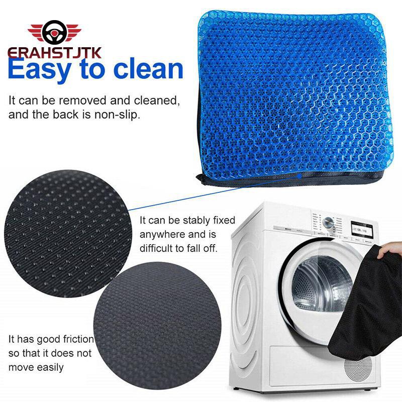 Đệm ngồi 3D silicon, nệm lót ghế gel silicon tổ ong cao cấp thoáng khí chống đau mỏi