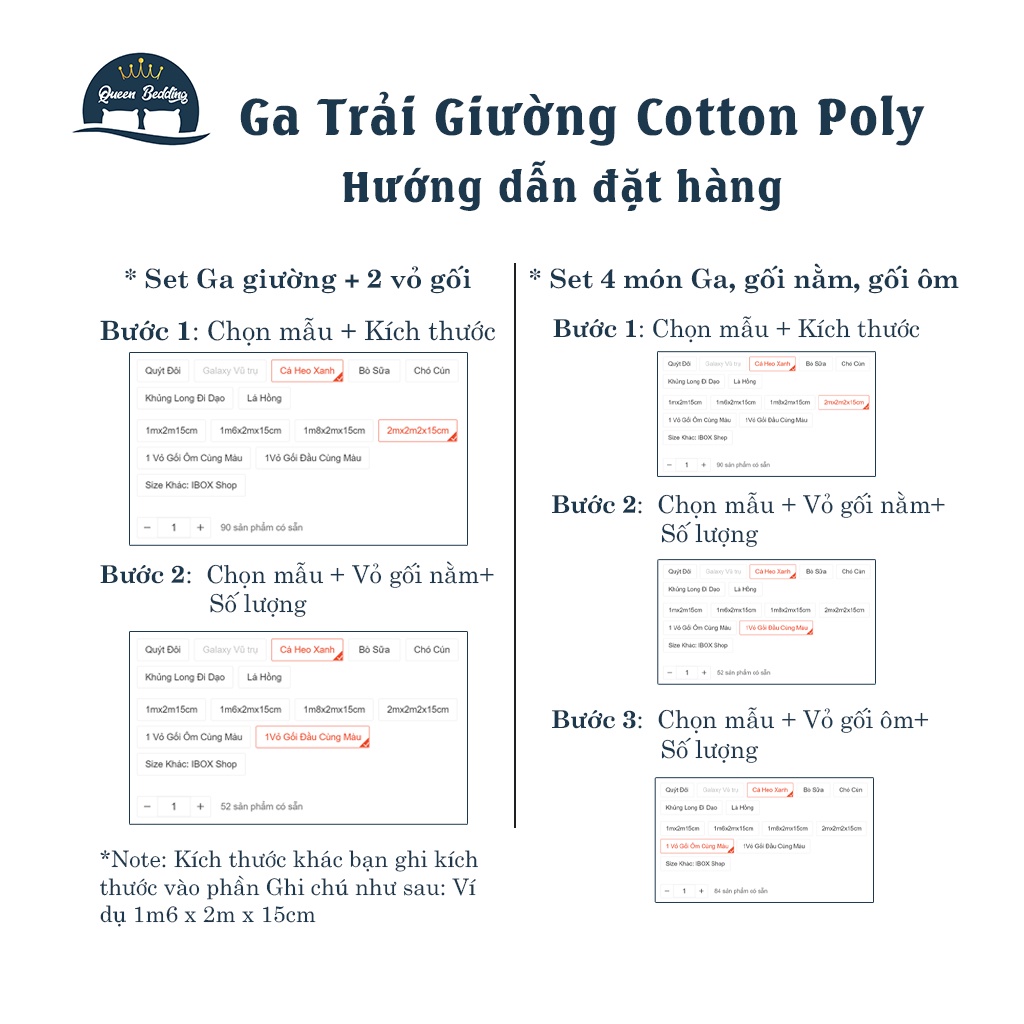 Ga Trải Giường Cotton Poly, Ga Nệm Mùa Hè Nhiều Họa Tiết