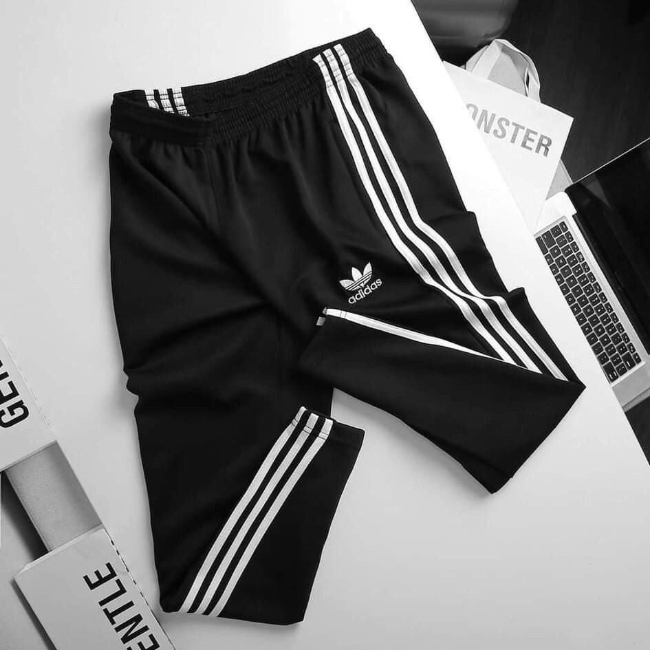Quần jogger Nam Ba Sọc Thun poly ống xuông  ARU SHOP