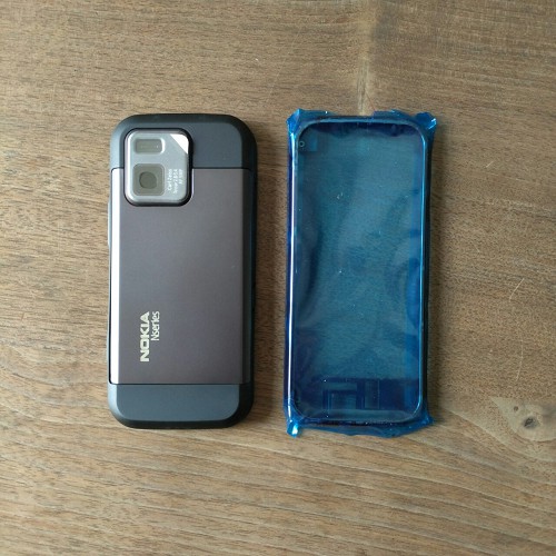 Vỏ Nokia N97 mini có sườn - không phím