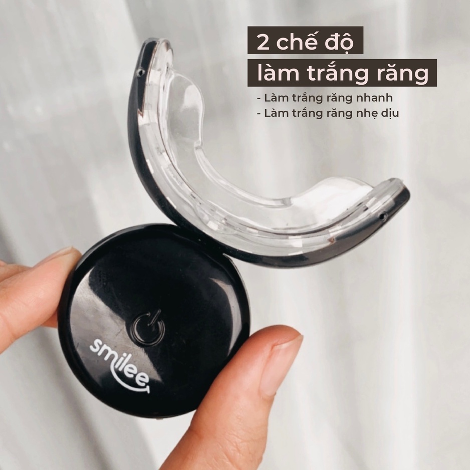 Máy làm trắng răng Smilee Extra tại nhà không gây ê buốt răng [nhập Đức chính hãng]