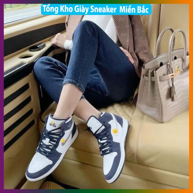 Giày thể thao Jordan NAVY Xanh Than Cổ Cao Cổ Thấp Nam Nữ cực chất dễ phối đồ FullBox -1_yhg