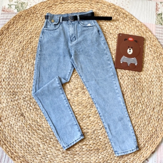 Quần baggy chất jean túi nắp