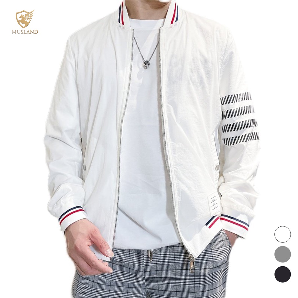 Áo Khoác Gió Windy Bomber Jacket AG21001 Musland - Áo Khoác Gió Chất Liệu Nỉ Chống Thấm Nước, Giữ Ấm Tốt