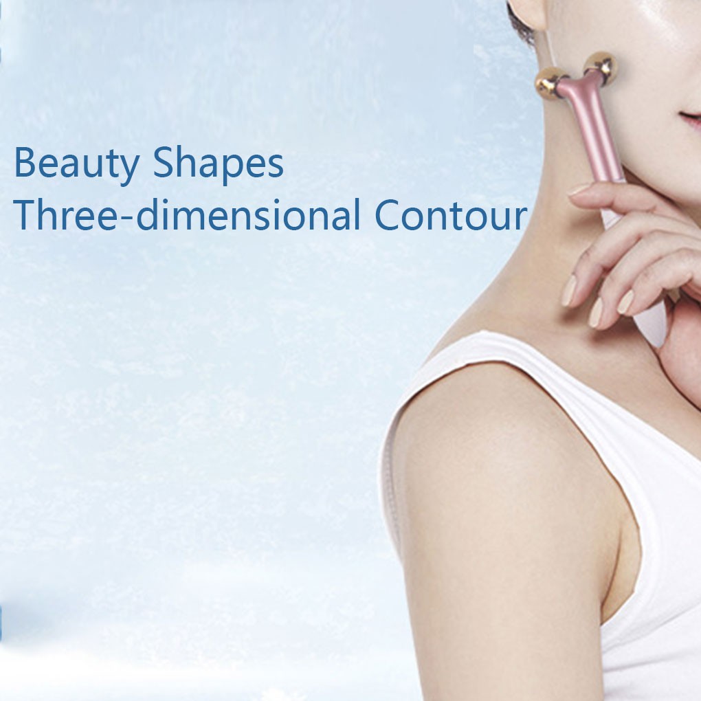 2 In 1 Electric Heated Eyelash Curler Face Slimming Massage Roller Eye Lashes Curling Beauty Tools