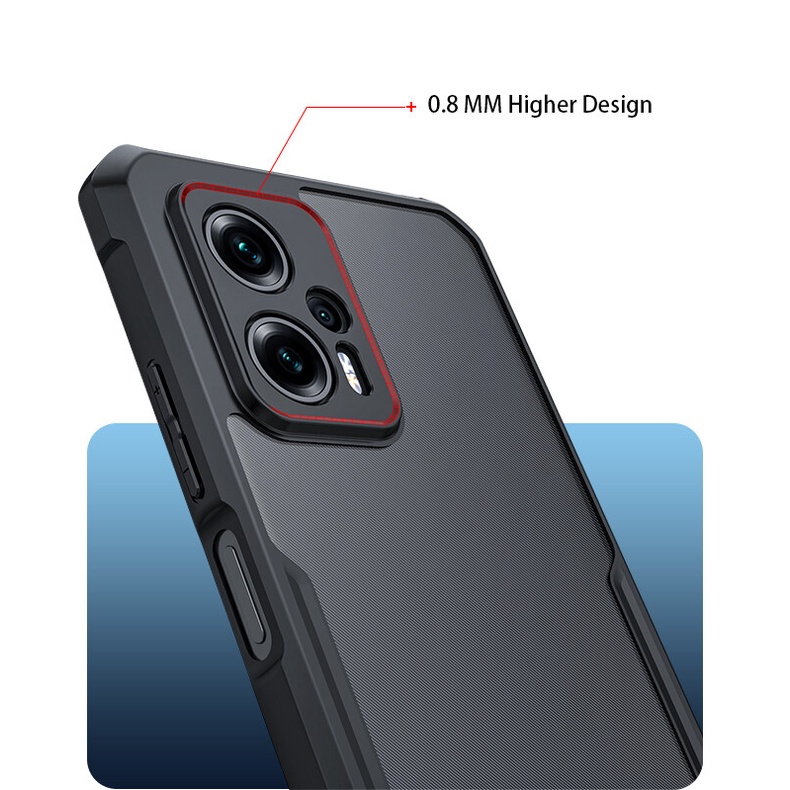 Ốp Điện Thoại Acrylic Trong Suốt Chống Sốc Cho Xiaomi POCO X4 GT 5G M5 F4 M4 Pro F3 X3 NFC C40 4G