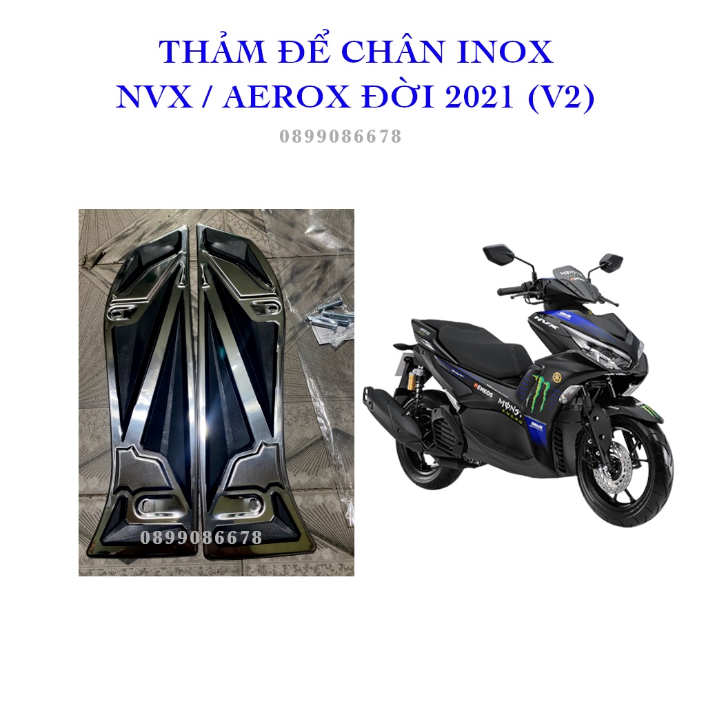 Thảm chân, Lót chân, Lót sàn, Gác chân trước InoxYamaha NVX V2 đời 2021