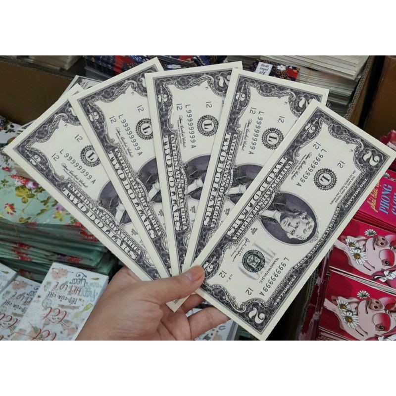 Xả kho  100 bao lì xì 2USD may mắn 