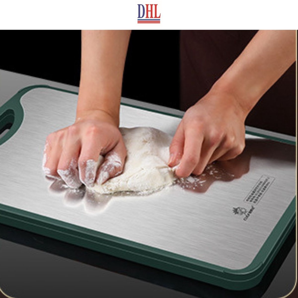 Thớt hai mặt gỗ mun nguyên khôi và inox 304 chống nấm mốc