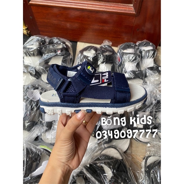 Sandal Bé Trai Quai Dù Đen FL