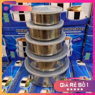 SỈ BỘ 5 BÁT INOX ĐỰNG THỨC ĂN [Sãn Hàng]