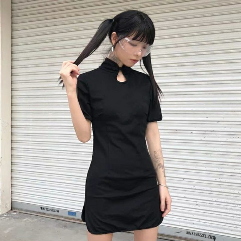 Đầm Polo Dáng Ôm Khoét Cổ Vải Đẹp 40-60kg | BigBuy360 - bigbuy360.vn