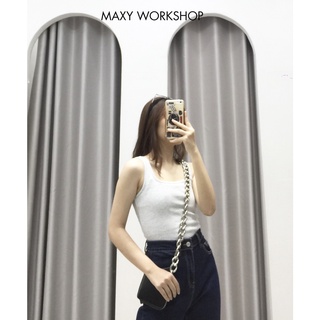 Áo ba lỗ nữ thun gân tanktop Maxy Workshop