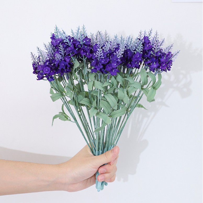 Bó hoa oải hương nhân tạo dùng cho trang trí nhà ở/tiệc cưới dễ thương