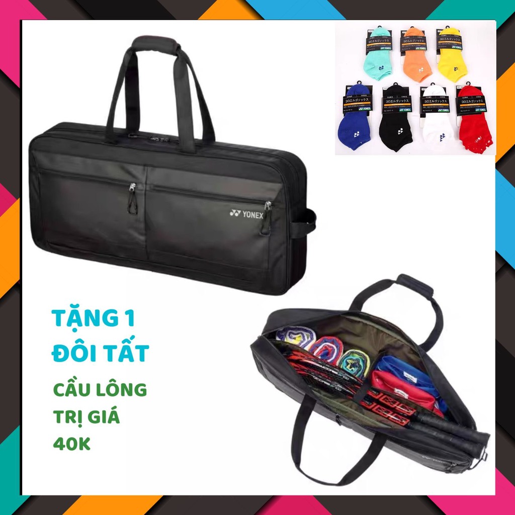 [TẶNG TẤT] Túi vợt vuông Yonex BAG1851W chuyên dụng, thiết kế rộng rãi, mẫu mã đa dạng