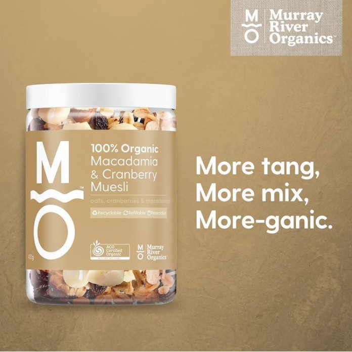 Ngũ cốc yến mạch Muesli hữu cơ Murray River Organics - lọ 400g