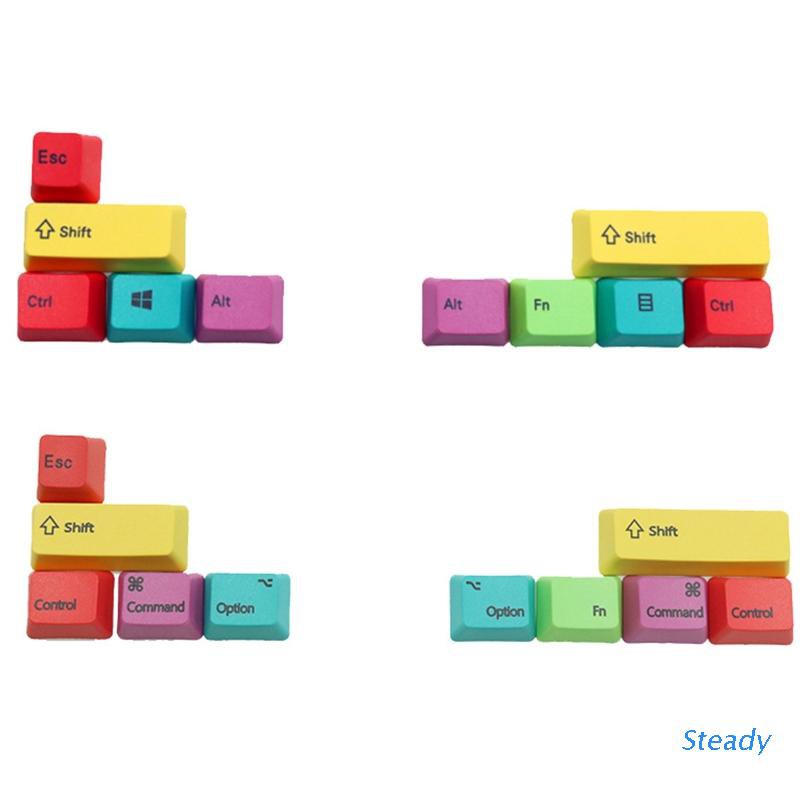 Set 10 vỏ nút bấm bổ trợ cho bàn phím cơ chất liệu PBT CMYK tiện dụng cho Mac / WIN