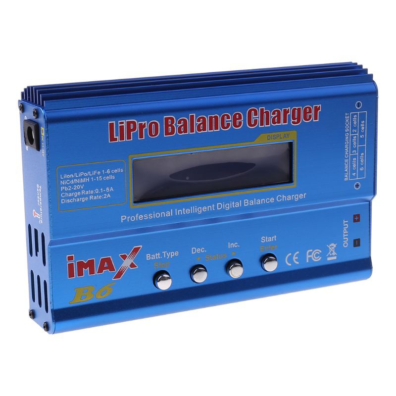 Bộ Sạc Cân Bằng Lipo Imax B6 80w Pin Lipo Nimh Li-Ion Ni-Cd Rc Imax B6 Kèm Phụ Kiện 15v 6a