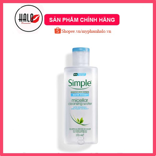 Nước tẩy trang*FREE SHIP*Nước Tẩy Trang Simple Micellar Cleansing Water #Water Boost.