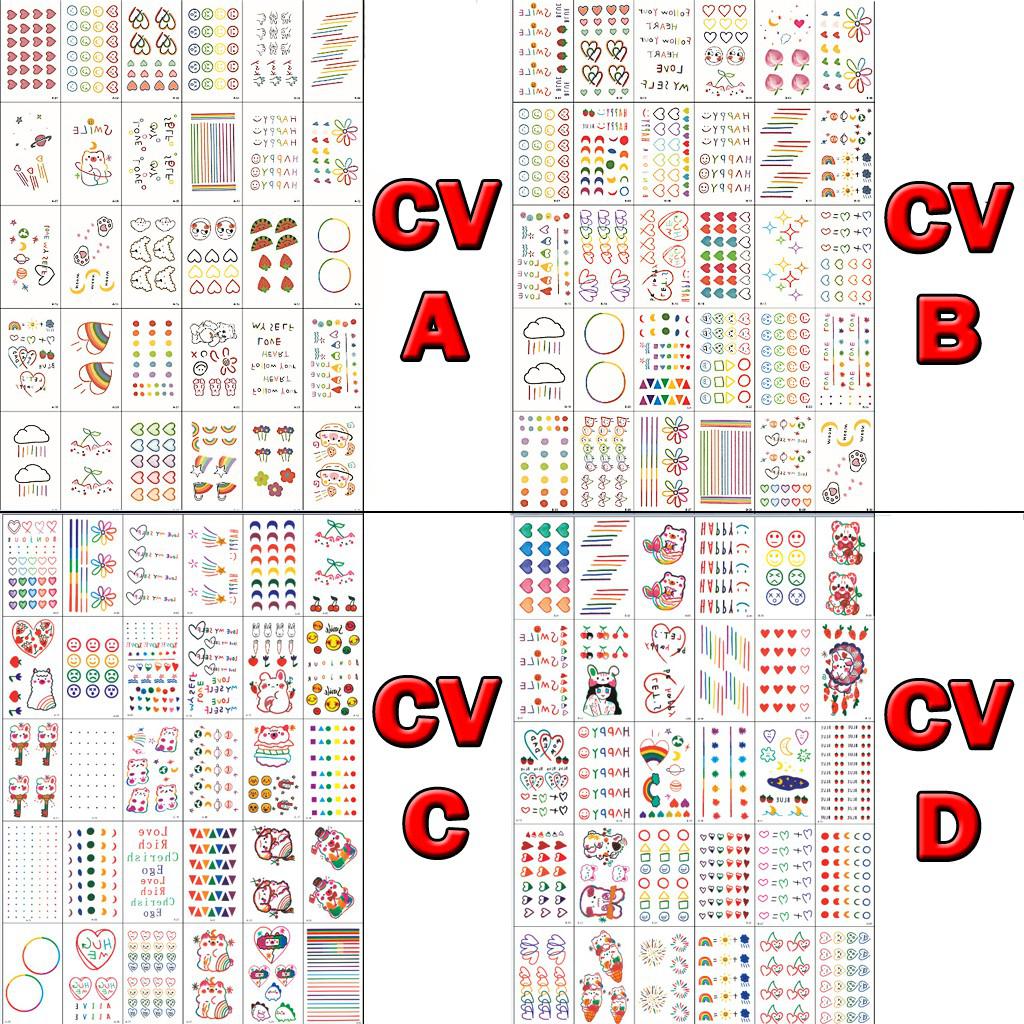 Bán Hình Xăm Dán Mini Chống Thấm Nước Combo 30 Tấm (10x6cm) | BigBuy360 - bigbuy360.vn