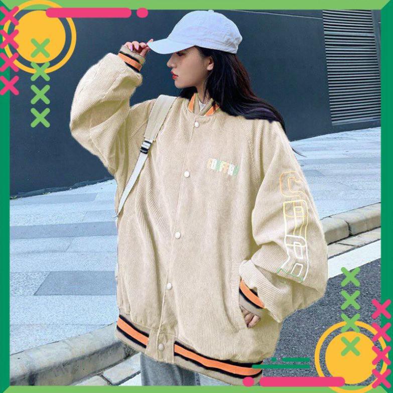 [Lên đồ là Sang] Áo Khoác Bomber Nhung Siêu Chất SORB Form Rộng Tặng Nón Nhung Thời Trang AS | BigBuy360 - bigbuy360.vn