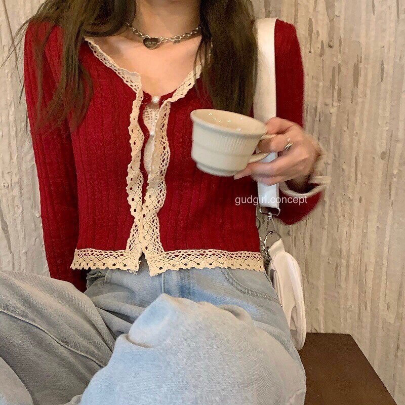 Áo cardigan Tết