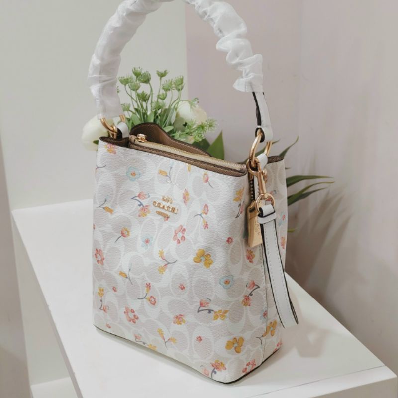 Túi xách Coach - Small Town Bucket Bag In Signature Canvas With Mystical Floral Print