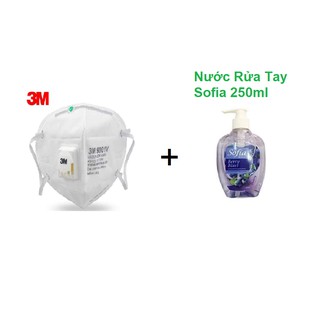 [Combo 2 Sản Phẩm] Khẩu Trang 3M Chính Hãng Và Nước Rửa Tay Sofia 250ml