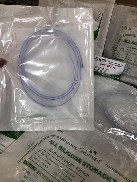 ❤Dây cho ăn nuôi ăn silicon tháng ống sonde dạ dày nuôi ăn xông ăn để lâu 1 tháng silicon số 14fr, 16fr và 18fr Greetmed