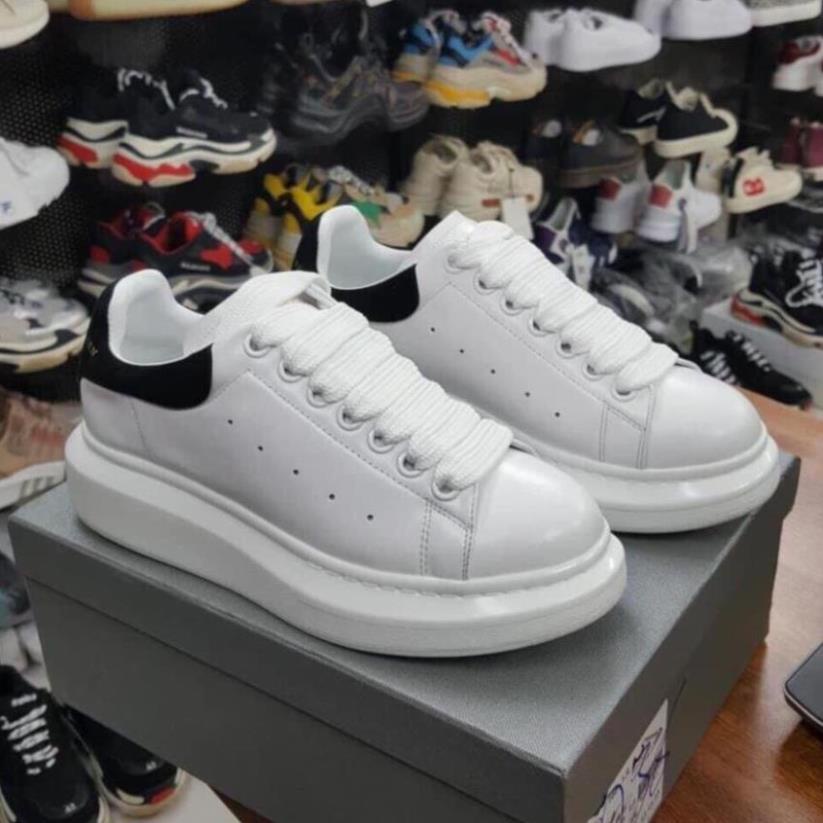 Giày Giày Sneaker Mcq Trắng, bản giây to Giày MC Queen Tăng Chiều Cao 3 đén 4cm Đủ Size Nam Nữ