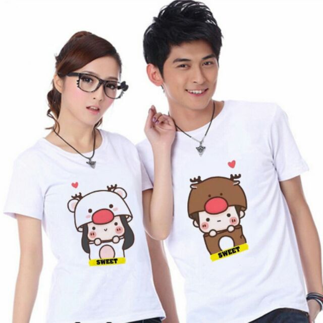 Áo đôi áo gia đình siêu cute chất cotton co giãn 4 chiều đủ màu đủ size từ 5-100kg