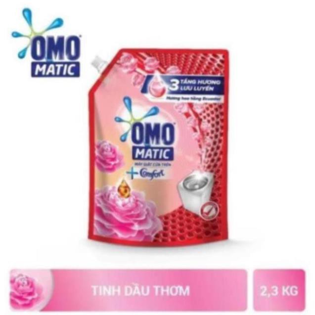 Nước giặt OMO Matic Comfort Hương Hoa Hồng túi 2.3KG (MỚI)