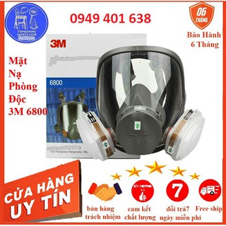 Mua mặt nạ phòng độc (Hàng Mỹ) 3M6800 chống độc  phun sơn  thuốc sâu  phòng cháy