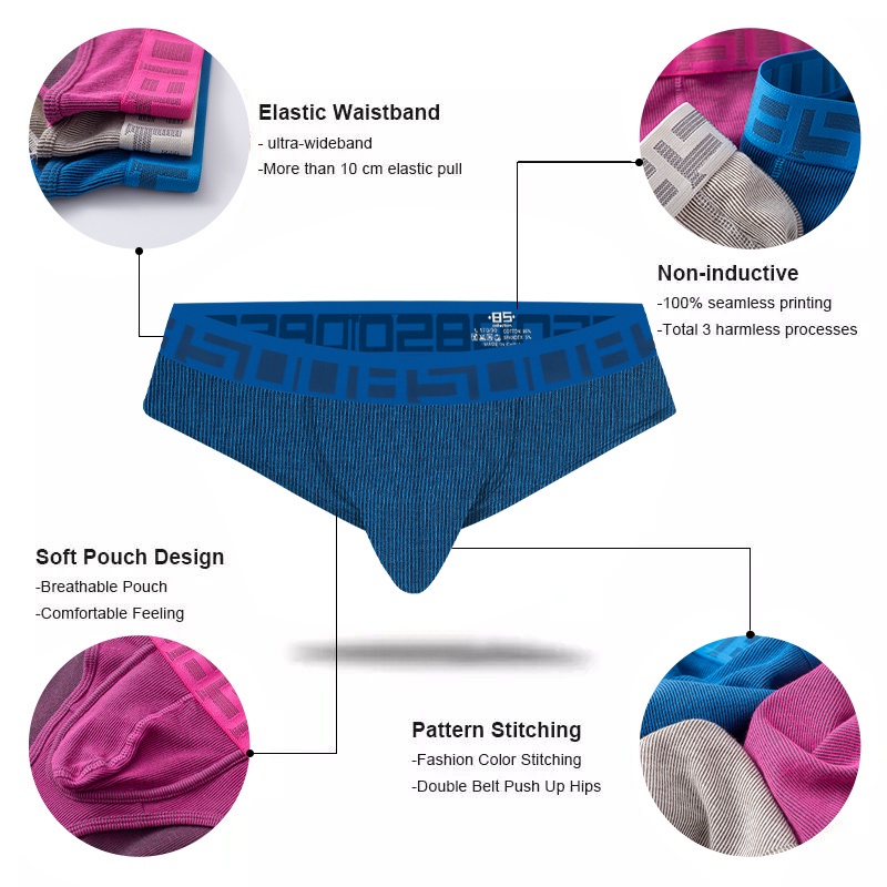 Quần Lót Cotton Nam Gợi Cảm Bs3123