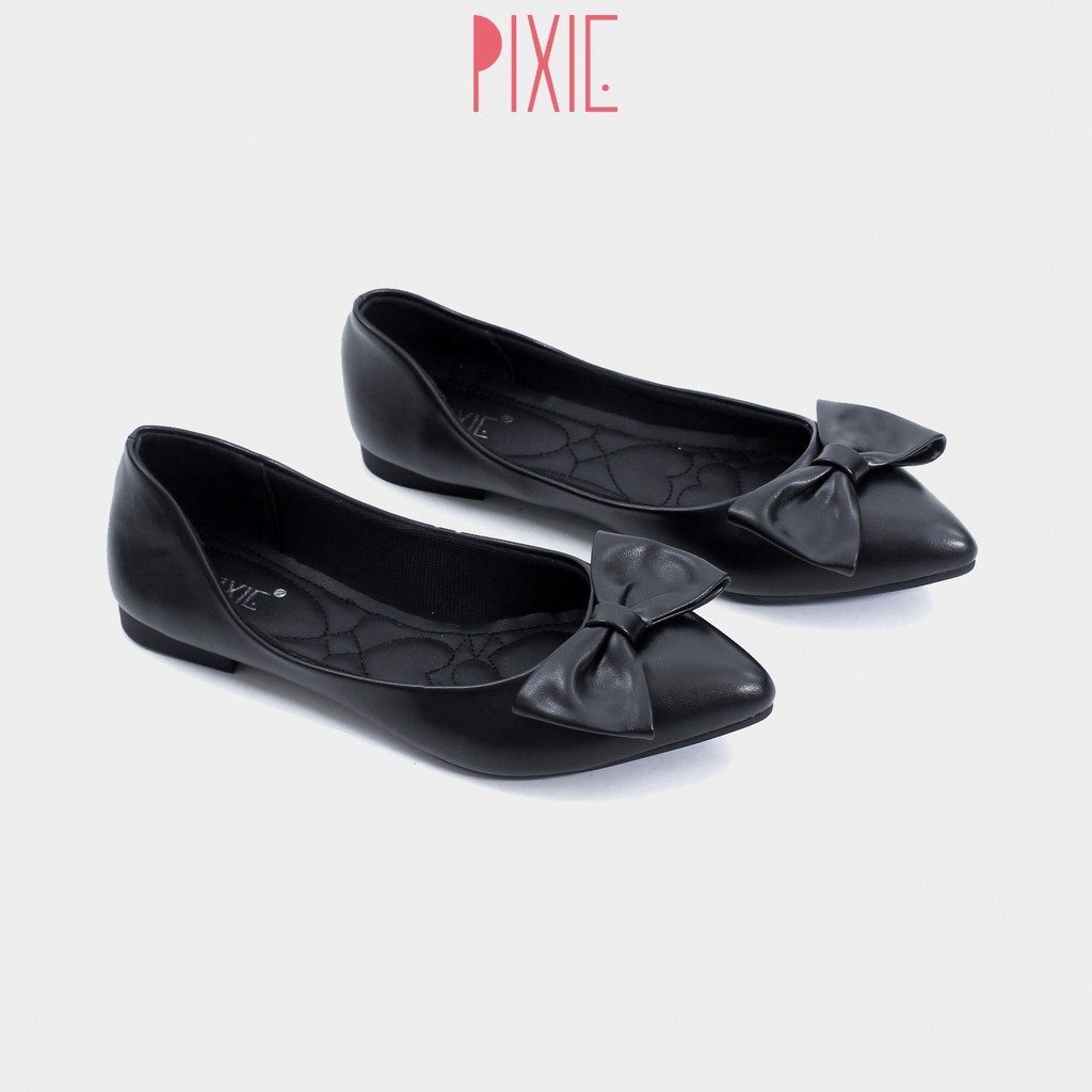 Giày Búp Bê Mũi Nhọn Đính Nơ Pixie X488 | BigBuy360 - bigbuy360.vn