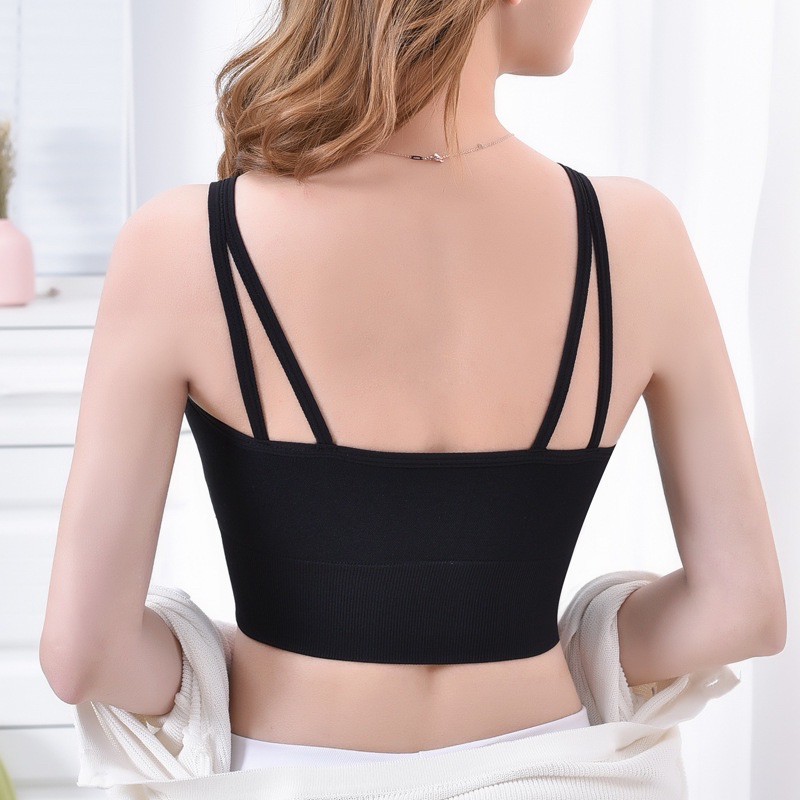 Áo bra gym yoga bra thể thao 2113 dáng crotop hàng xịn giá rẻ chất dày dặn