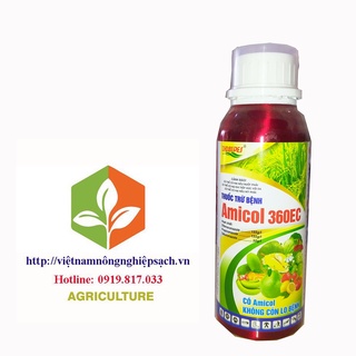 Amicol 360ec – đặc trị bệnh khô vằn, rỉ sắt, thối trái trên cây trồng