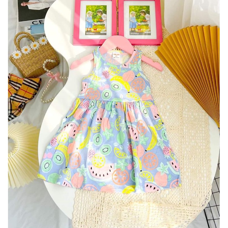 Váy cotton cho  bé 1-6 tuổi