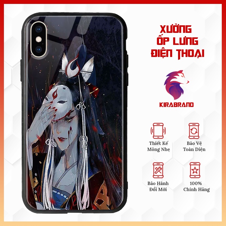 Ốp Lưng Kính Cường Lực In Hình Hồ Ly Tinh CITYSHOP68 Cho Iphone 12 Mini Pro Max 11 Pro Max Xs Max Xr X 7 8 Plus