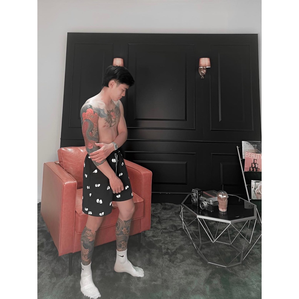 QUẦN SHORT DA CÁ TRƠN UNISEX 5 MÀU