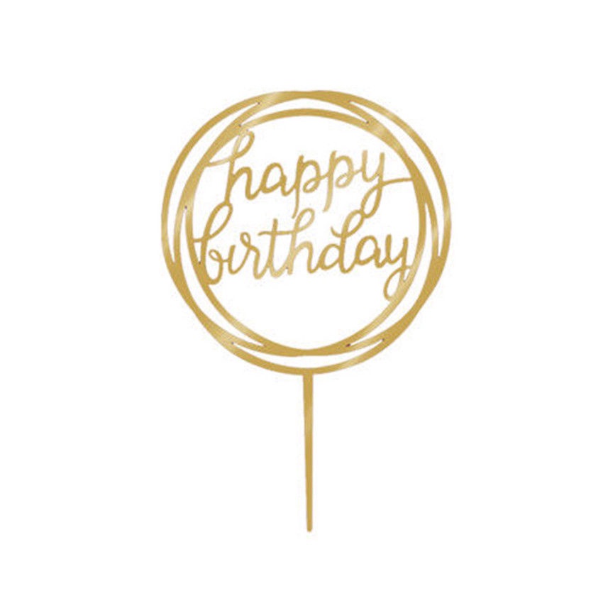 9 Loại Chữ Happy Birthday Trang Trí Bánh Kem Bằng Acrylic#8