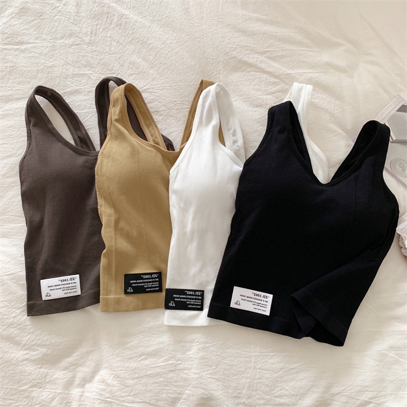 Áo hai dây SUXI thể thao màu sắc đơn giản thời trang cho nữ