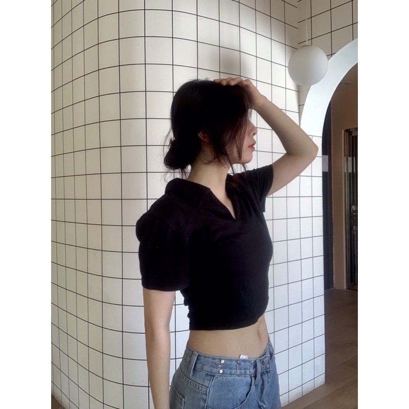 [ ẢNH THẬT ĐỘC QUYỀN ] Áo croptop Carly