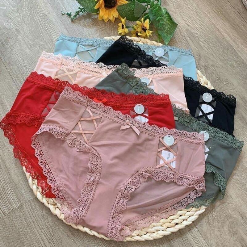 Quần lót Vic ren 2 bên thun SIÊU MỀM NHỆ, ôm trọn vòng mông, thoải mái dễ chịu