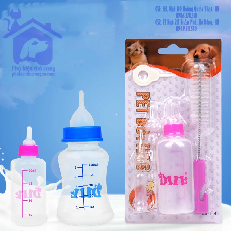 Bình ti sữa cho chó mèo - phụ kiện thú cưng Hà Nội