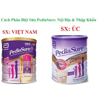 Sữa Pediasure Úc 850g (Cam kết 100% chính hãng nhập ngoại)