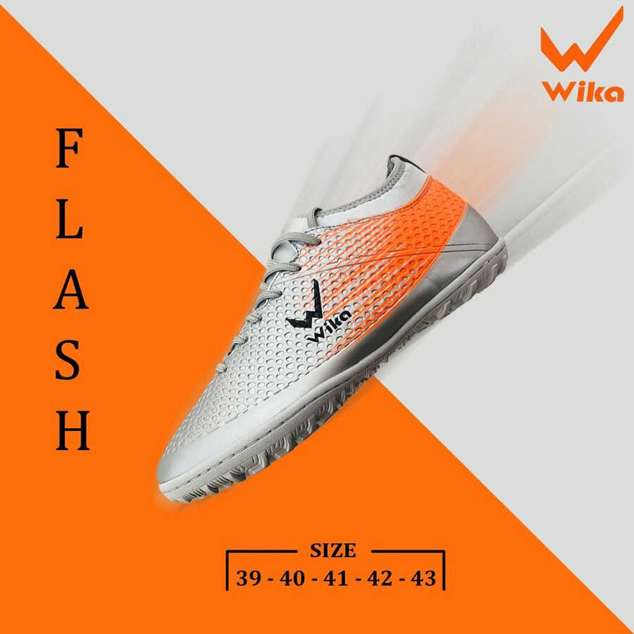 Giày Đá Bóng Wika Flash Bạc