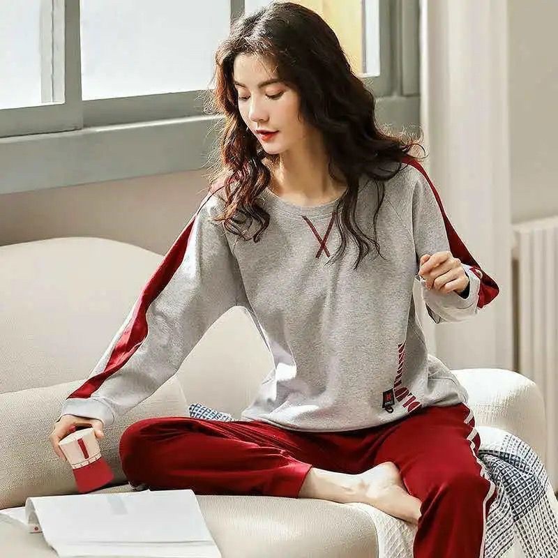 [Kèm Quà Tặng] Bộ Đồ Ngủ Thu Đông Nữ Cotton | BigBuy360 - bigbuy360.vn