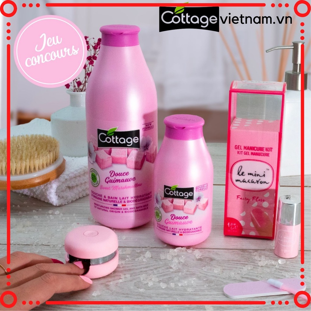 [Hương kẹo dẻo] -Sữa tắm Cottage của Pháp, phân phối chính hãng