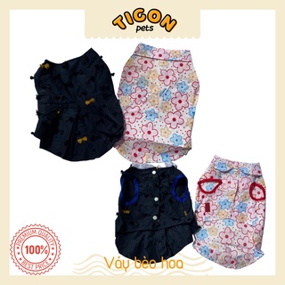 Váy hoa thú cưng, váy đầm chó mèo xinh xắn dễ thương VTH01